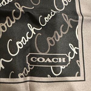 Coach Black and Gray handkerchief
